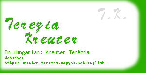 terezia kreuter business card