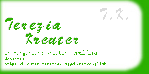 terezia kreuter business card